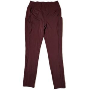32 Degrees Cool High‑Waist Stretch Leggings Women’s Medium Burgundy